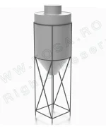 Siloz stocare 3 m³ cu structură metalică - imagine 6